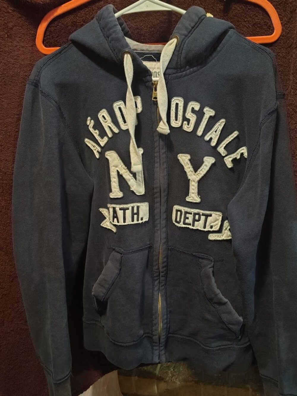 Men's Vintage Y2K 'Aeropostale' Full Zip Hoodie Size Medium